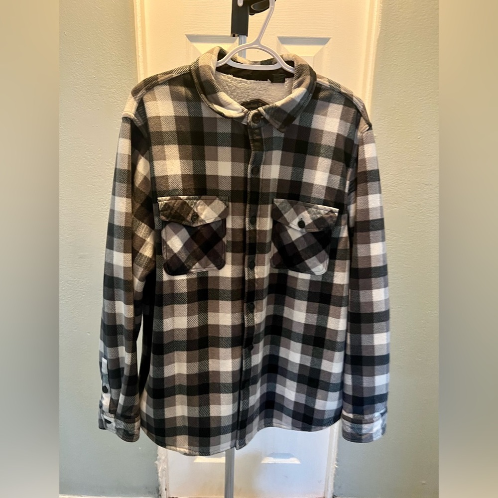 Freedom Foundry Sherpa lined flannel jacket XL
